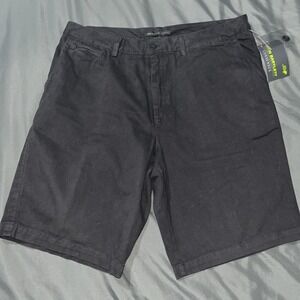 John Bartlett Consensus Khaki Shorts Men's 36 Faded Black 100% Cotton.
